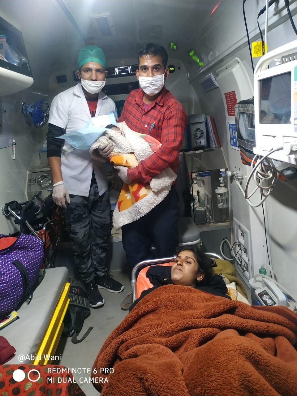 First delivery case in 108 ambulance after launching by Administration