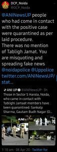 ANI fake news on Tablighi Jamaat