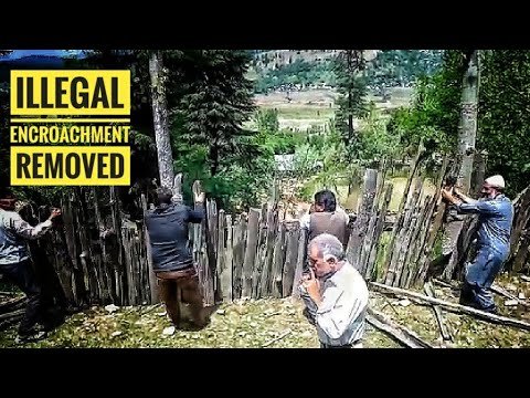 Illegal encroachment removed on forest land