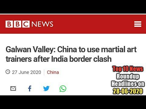 Top 10 News Roundup Headlines on 28-06-2020 | The Chenab Times