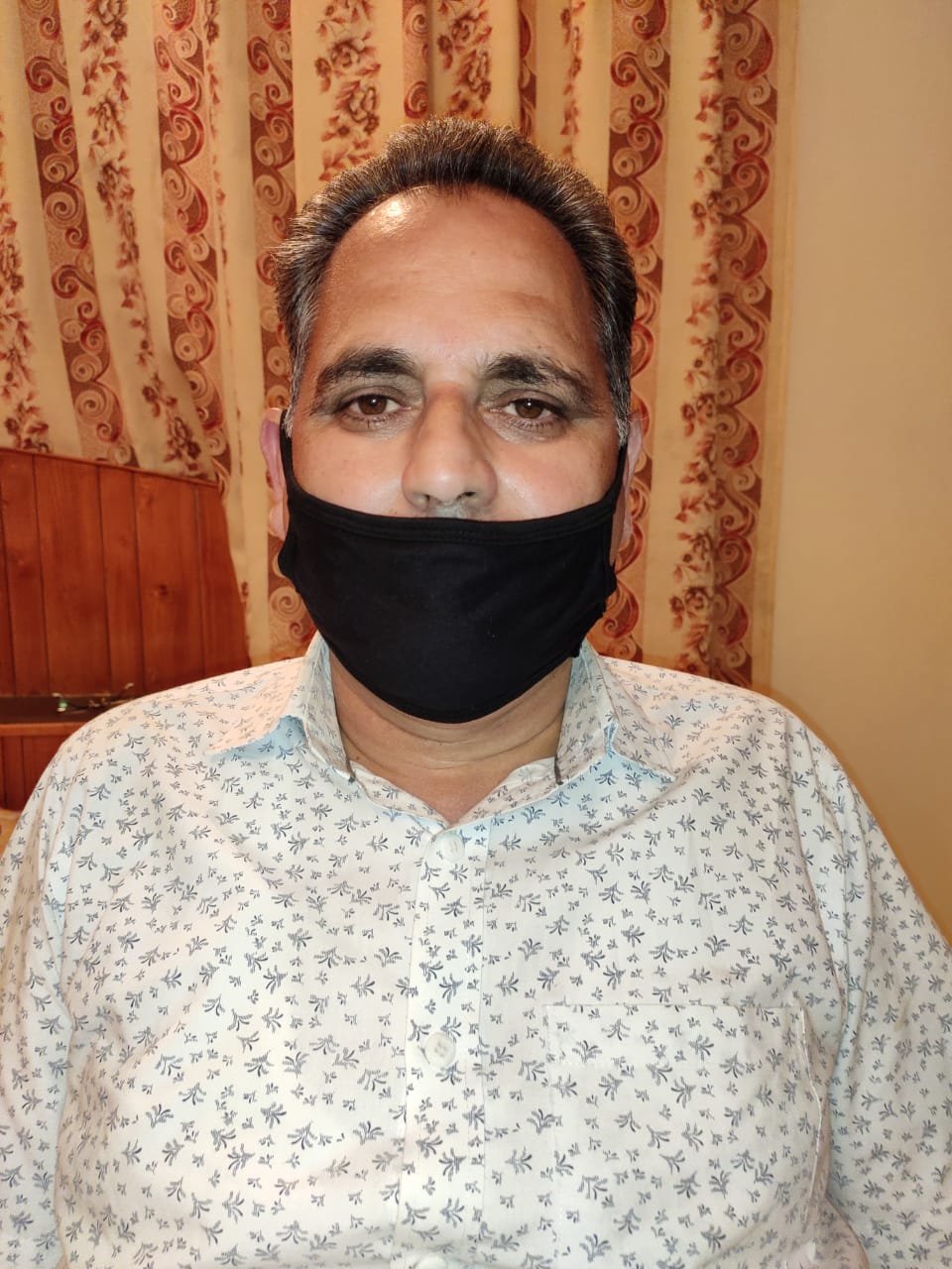 Tehsildar Marmat greets people on the occassion of Eid-ul-Adha