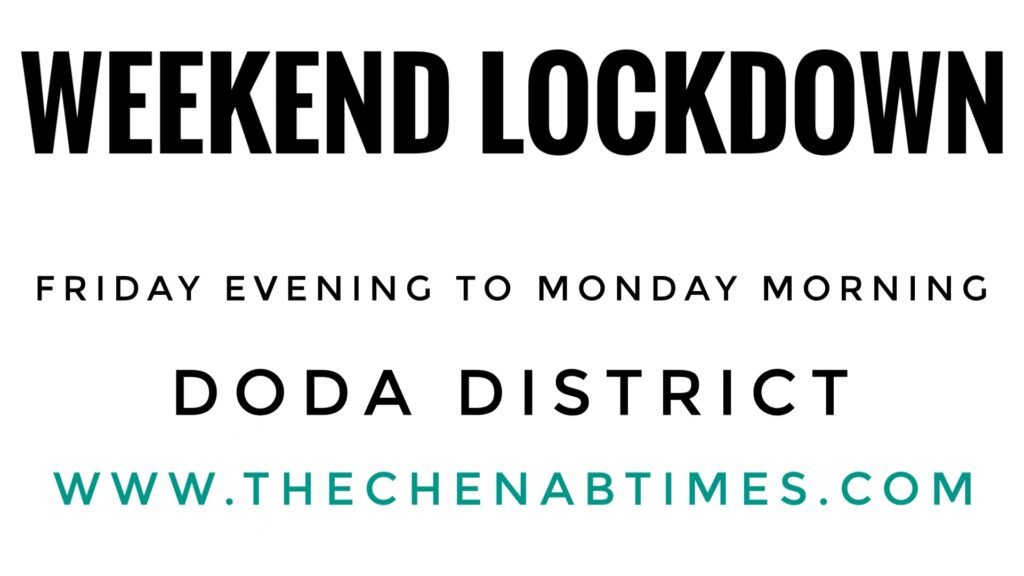 Weekend lockdown imposed in Doda district
