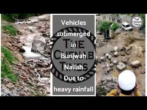 Two vehicles submerged in Kishtwar's Bunjwah area