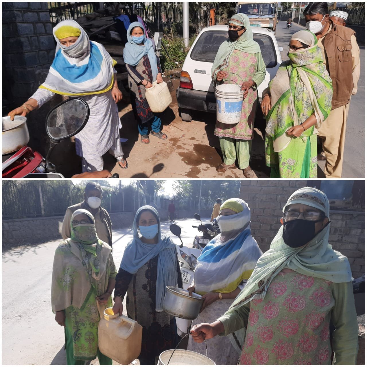 Rainawari residents protest against Jal Shakti Department