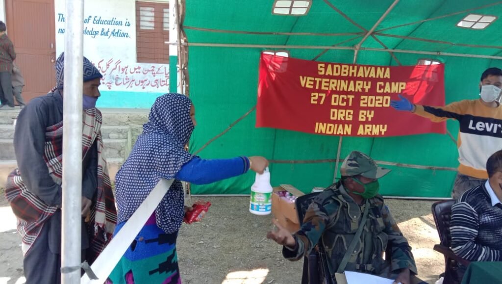 Army organised Public Medical and Veternary Camp at Behota Marmat