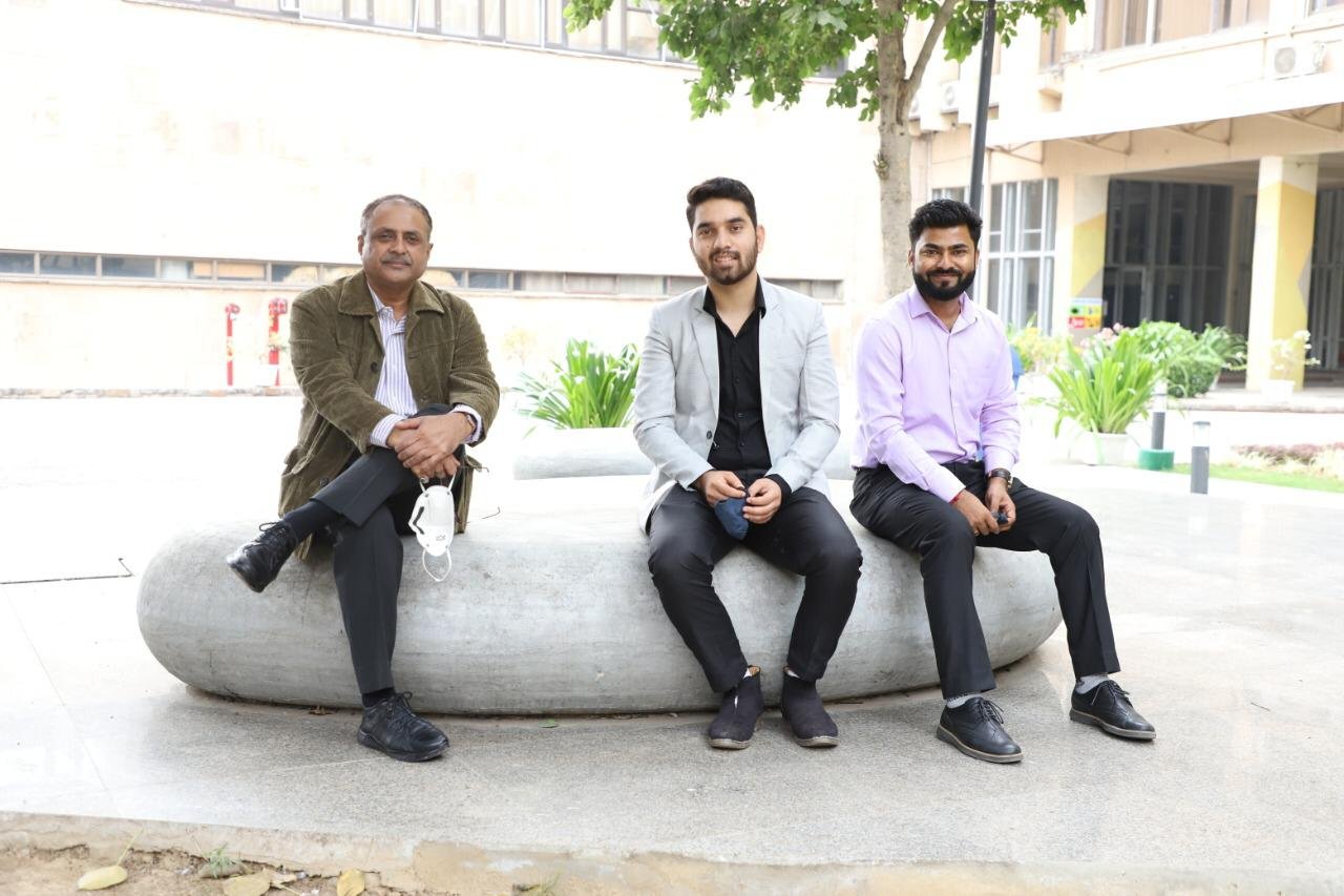 (From L to R) Hemant Kaushal Project Coordinator CERCA, Jawad Khan, Mahesh Rajput Assistant Project Coordinator