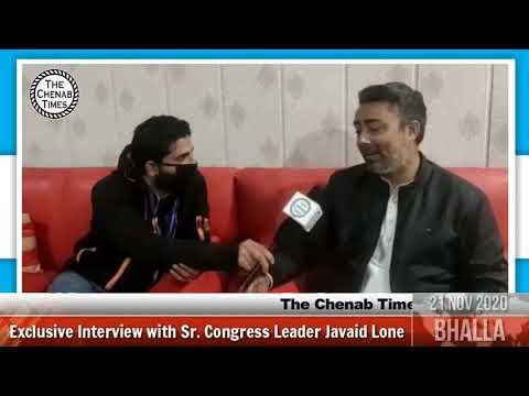 Exclusive Interview with Congress Sr. Leader Javaid Lone