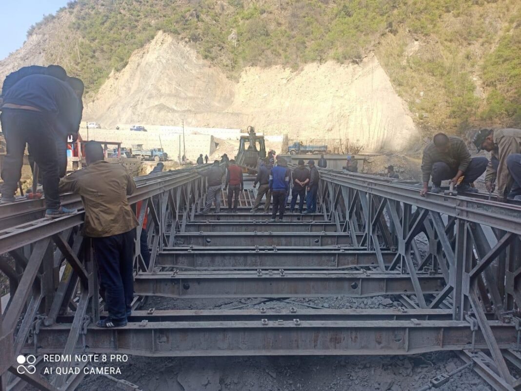 Damaged portion at Kela Morh, Ramban repaired, Bailey Bridge De-launched: NHAI