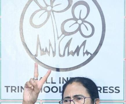 Chief Minister Mamata Banerjee speaking to the media on February 26