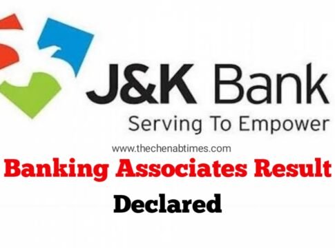 JK bank banking Associates Result Declared