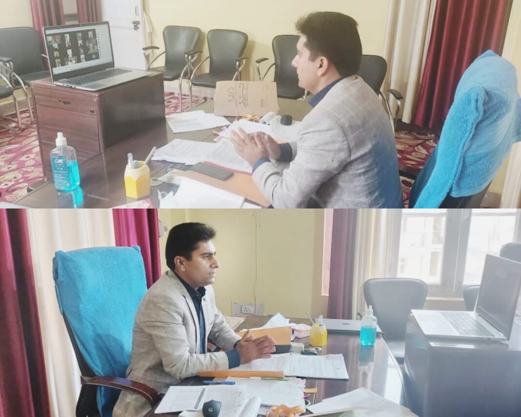 ACD Doda convened Co-ordination meet of BDC Chairpersons and Line departments through Google meet