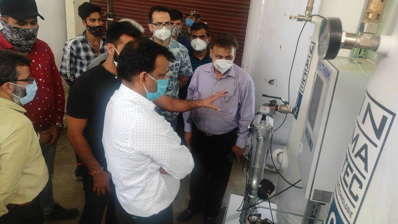 750 LPM Oxygen Generation Plant successfully commissioned at AH GMC Doda
