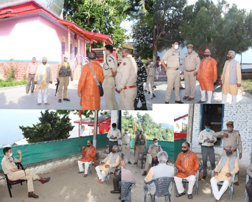 SSP Kishtwar visited Sarthal, reviewed the security situation, met with Shri Sarthal Devi Mandir Yatra Committee members