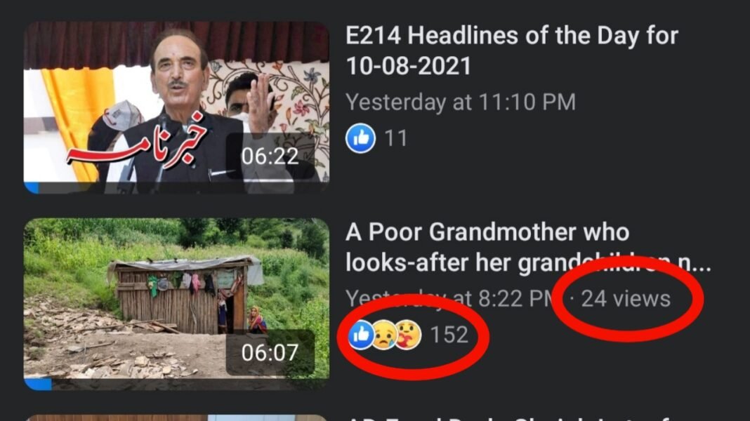 Facebook Glitch: Video views stuck; likes, reach and shares count working