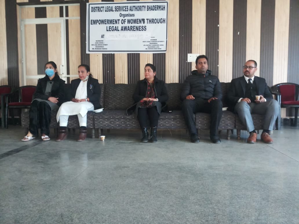 DLSA Bhaderwah Holds Awareness Program On Women Rights, Empowerment