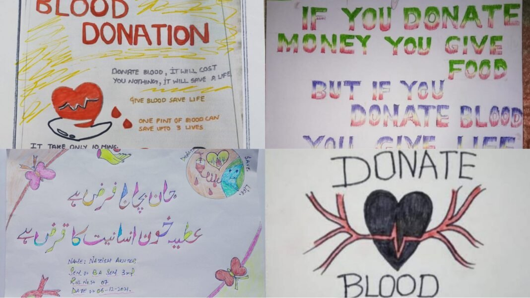 GDC Kilhotran organised slogan writing competition on Blood Donation
