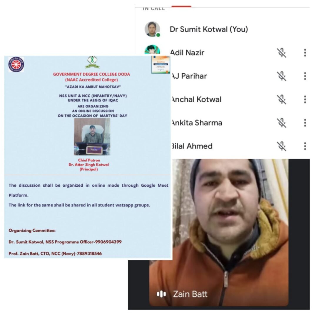 GDC Doda observes Martyr’s Day