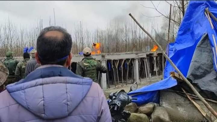 Youth who self immolated in Ganderbal to protest demolition of his complex sucmmbs