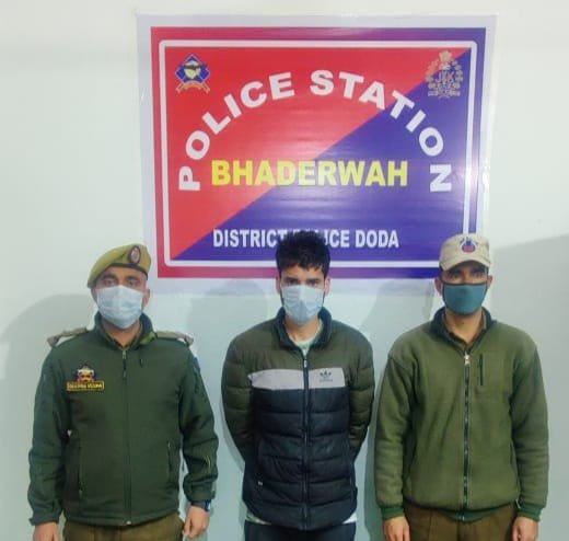 Man At Large for Two Months, Arrested With Heroine (Chitta) In Bhaderwah: Police