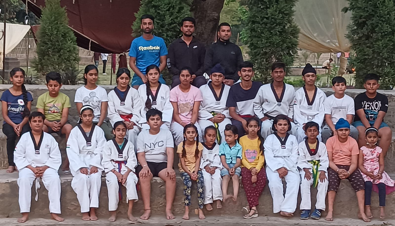 Master Sarbjeet Singh presented colour belts in Belt Promo Test Event at Tokey Taekwondo Club