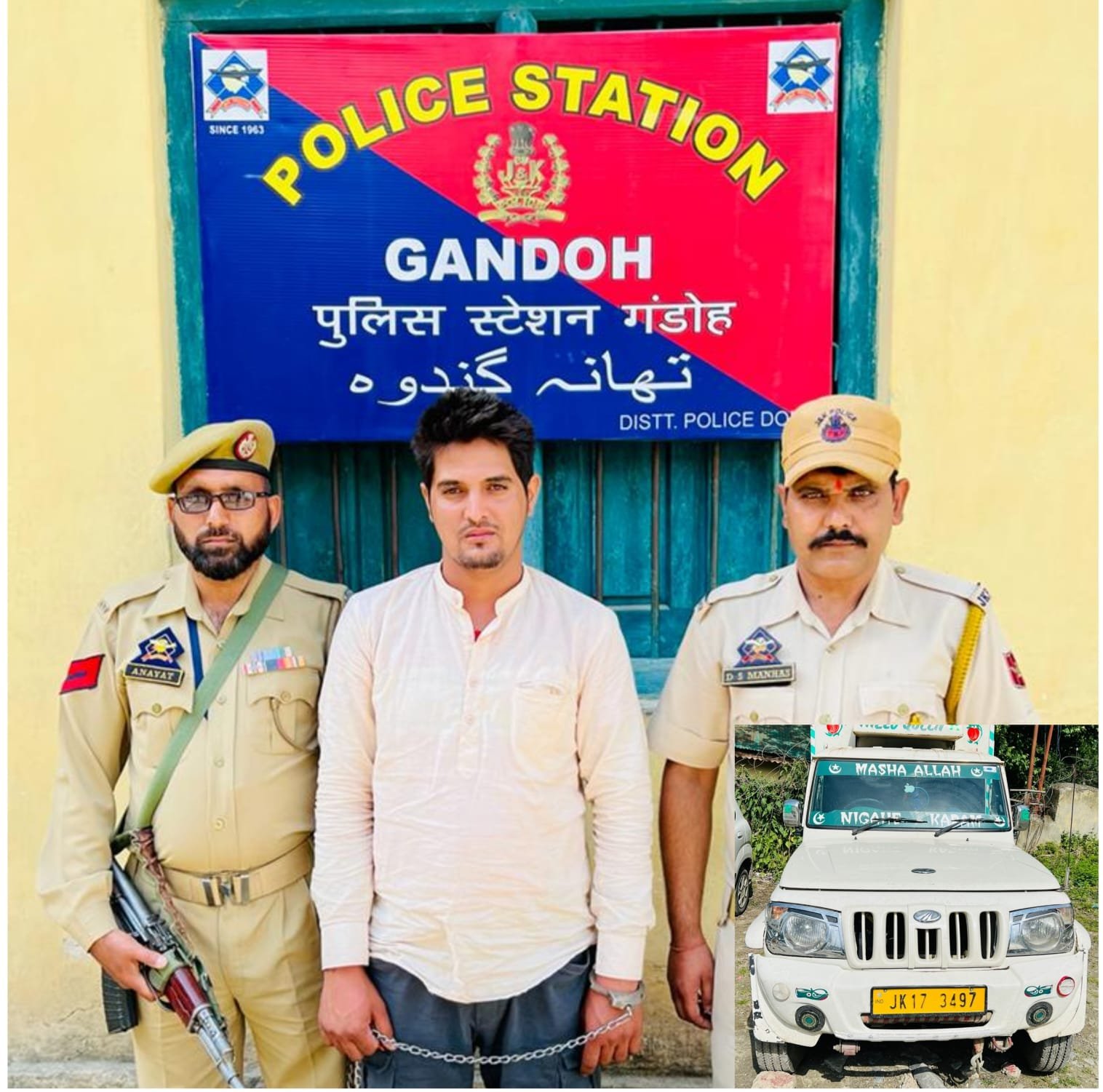 Notorious Drug Peddler Arrested in Doda’s Kahara with 1.12 KGs of Charas