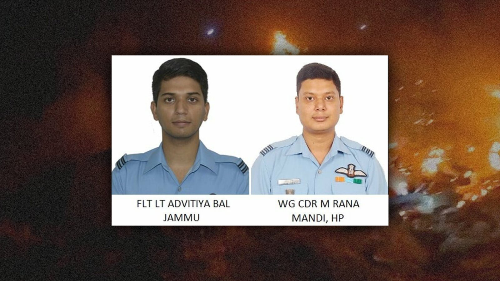 Two IAF pilots killed in MiG 21 crash in Barmer belonged to HP’s Mandi, J&K’s Jammu