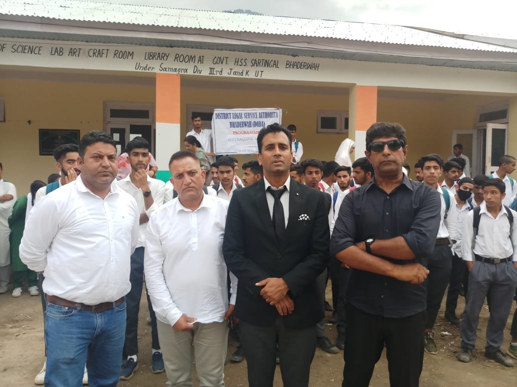 DLSA Bhaderwah organised Legal Awareness Programme on “Anti Ragging Laws”
