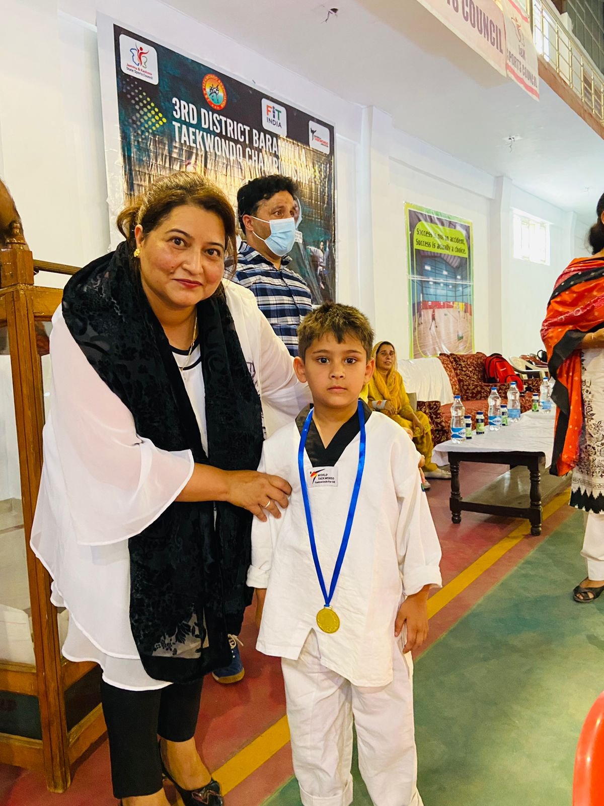 5-yr-old Taekwondo athlete secured gold in 3rd Baramulla District Taekwondo Championship