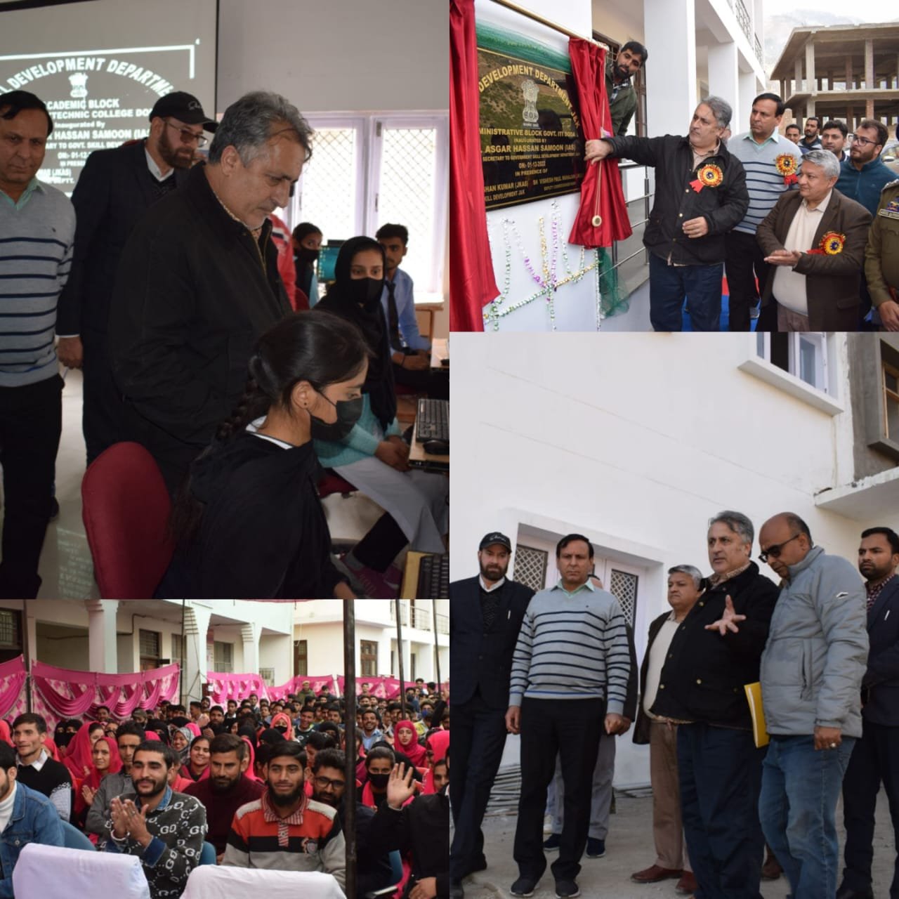 Pr. Secy. Dr Samoon inaugurates administrative and academic blocks of ITI, GPC in Doda