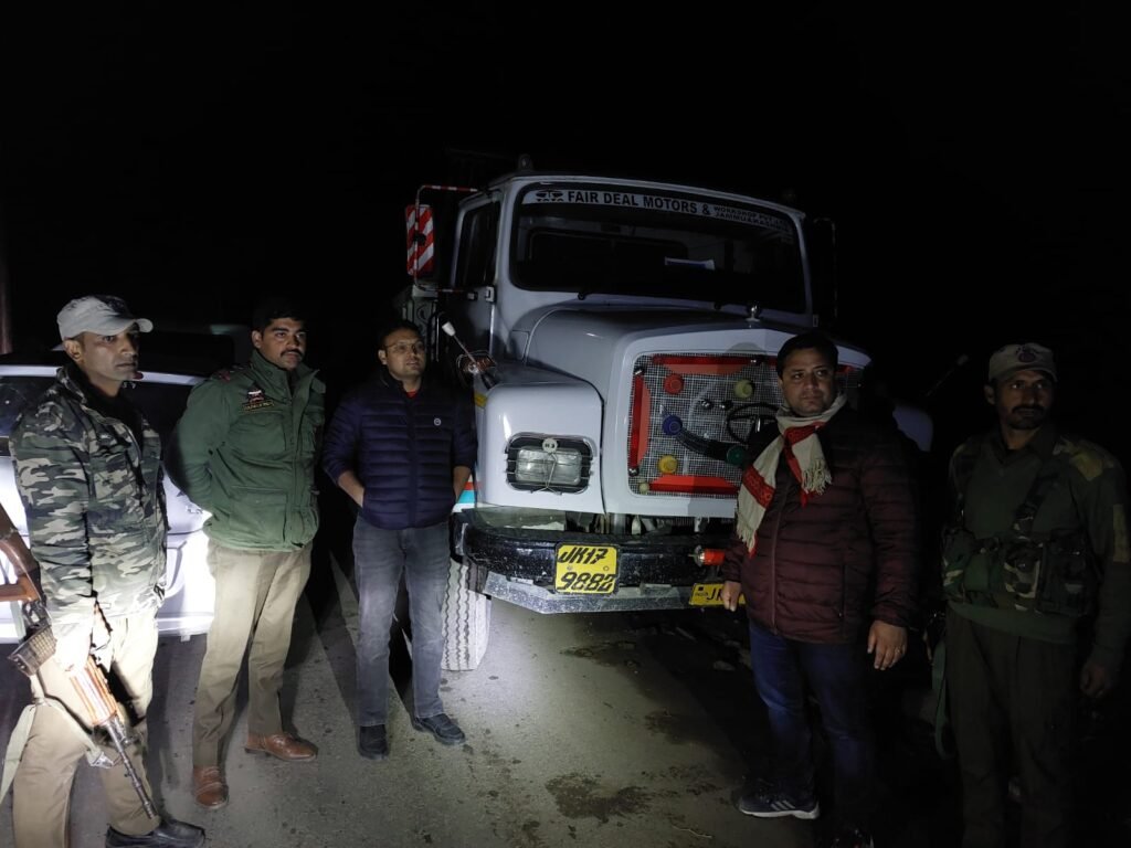 Six Vehicles Seized for Illegal Mining in Doda's Thathri