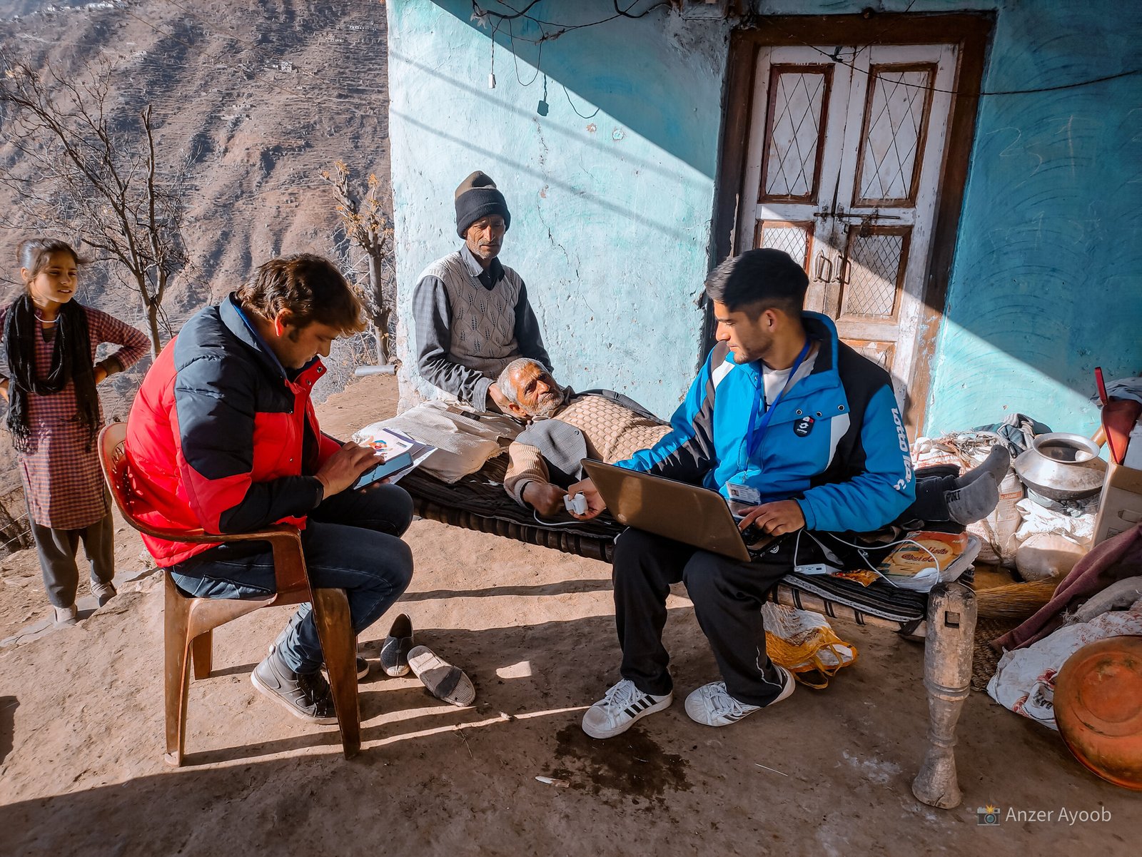 Photo | CSC Operator walked nearly 20 kilometres towards hilly area of Doda’s Kanthi Balwana village