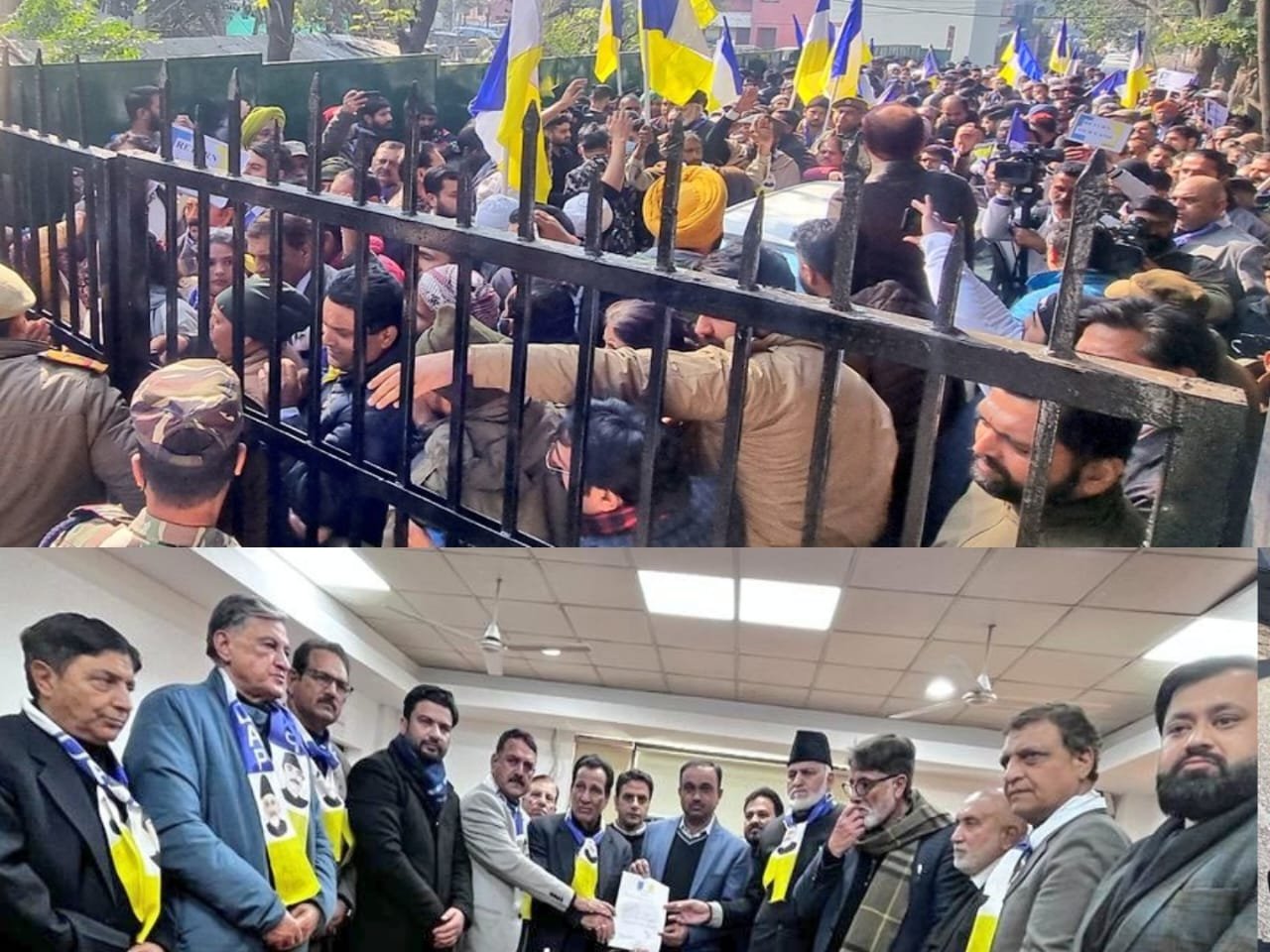 DAP holds protest against “Land Eviction” order in Jammu