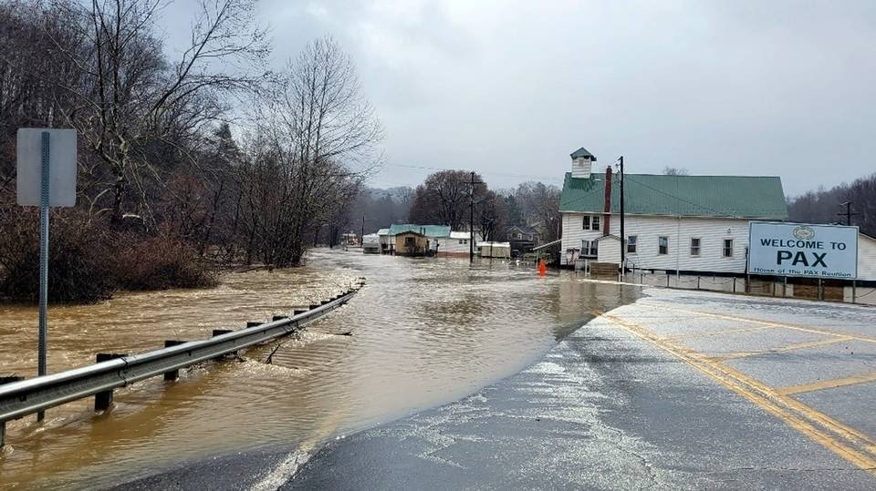 Floodwaters force WVa students to spend night at high school