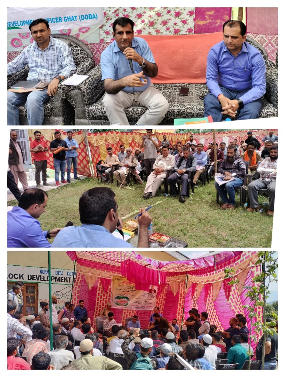 Director RDD Jammu Mohammad Mumtaz Ali Oversees PMAY-G Awas Plus Registration Camps in District Doda