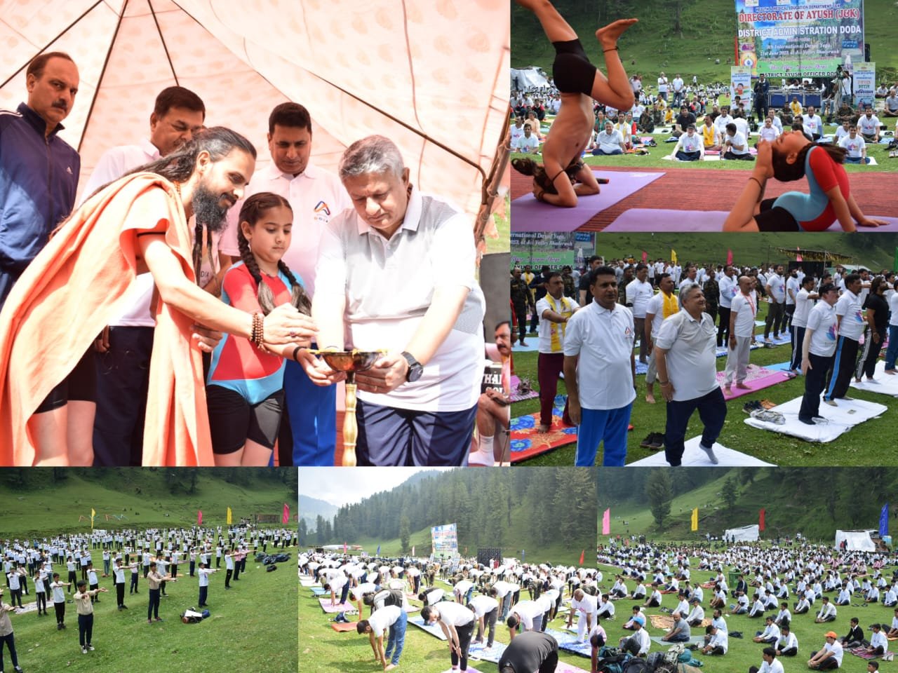 Doda Admin Celebrates 9th International Day of Yoga at Picturesque Jae Valley