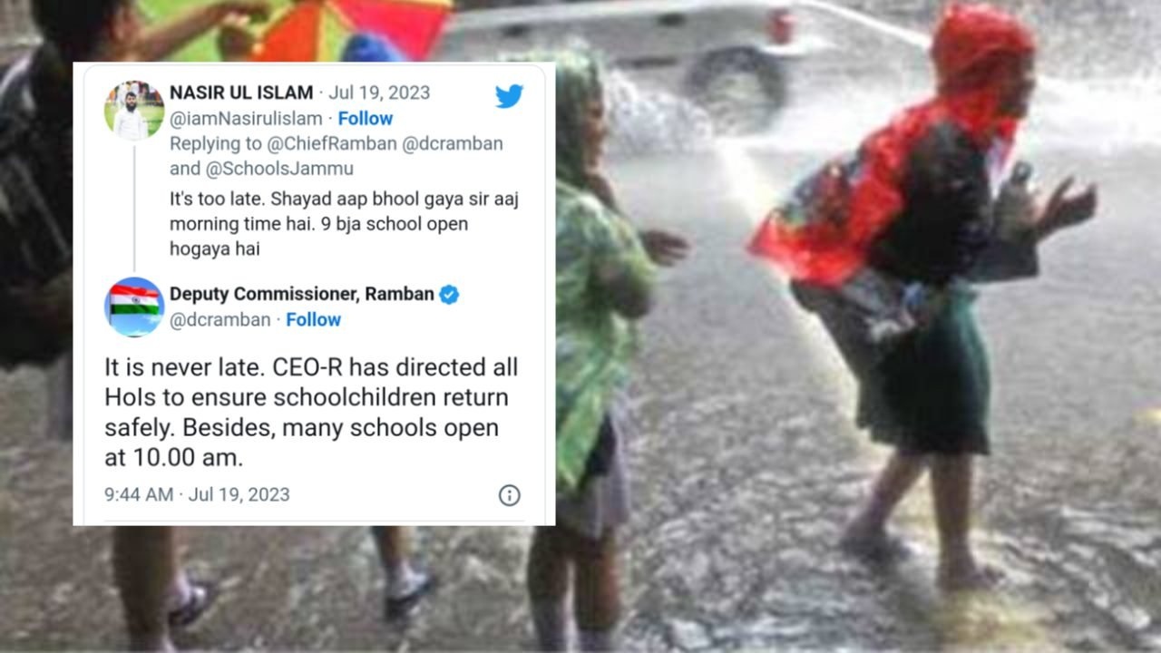 After Doda and Kishtwar, Schools in Ramban District Also Closed Due to Inclement Weather Conditions