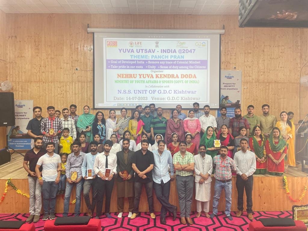Promoting Youth Engagement and Artistic Excellence: Nehru Yuva Kendra Doda and NSS Unit of GDC Kishtwar Host ‘Yuva Utsav’