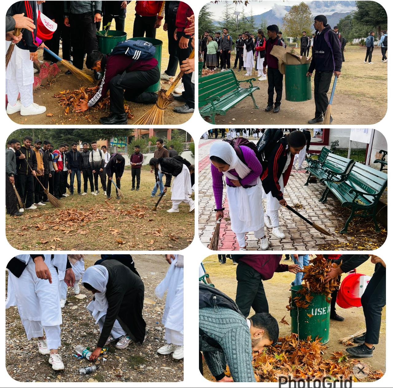 Cleanliness Drive Organized by Eco-Club Promotes Clean and Plastic-Free Campus