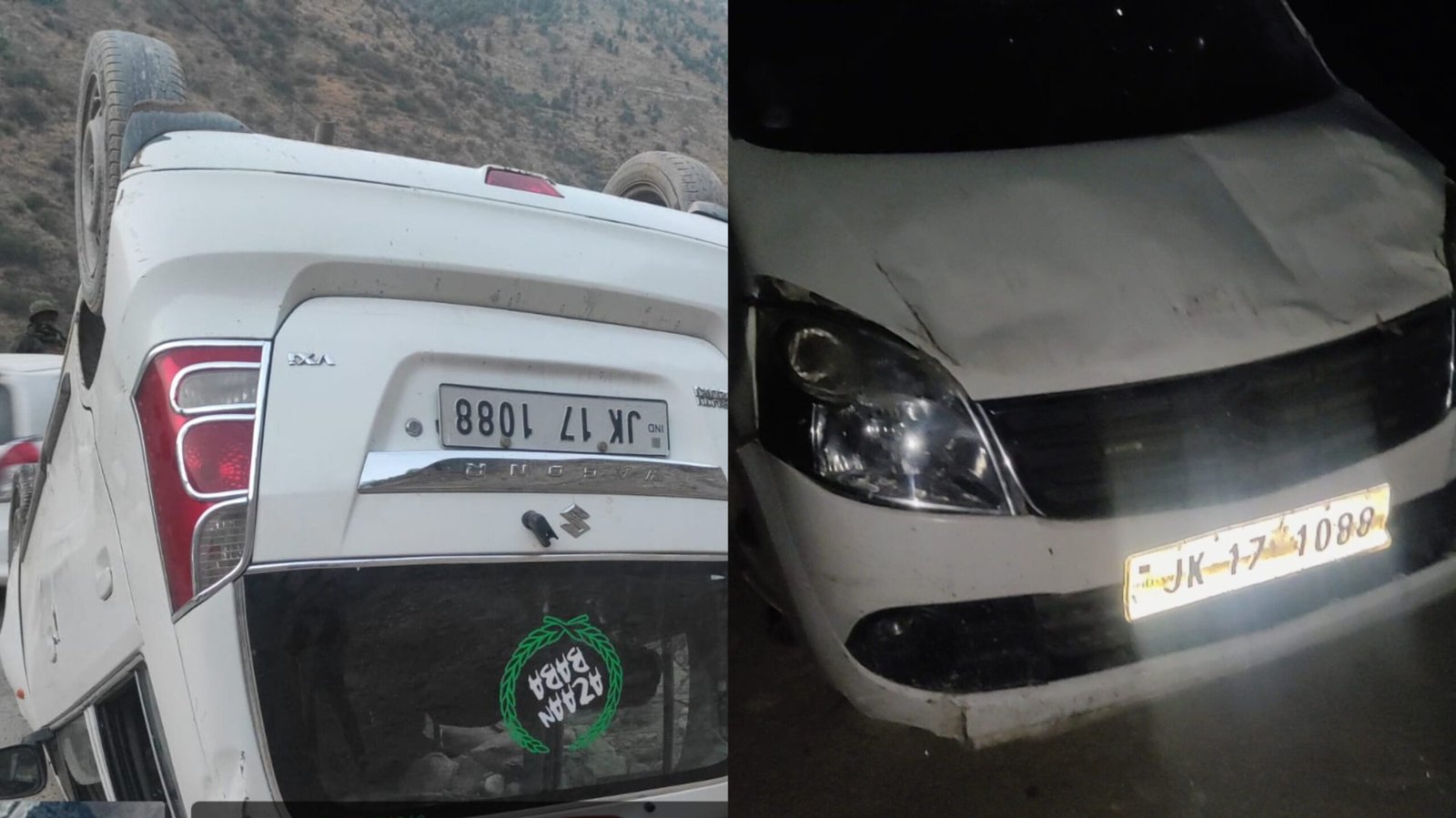 Vehicle Overturns Near Thathri All Passengers Safe