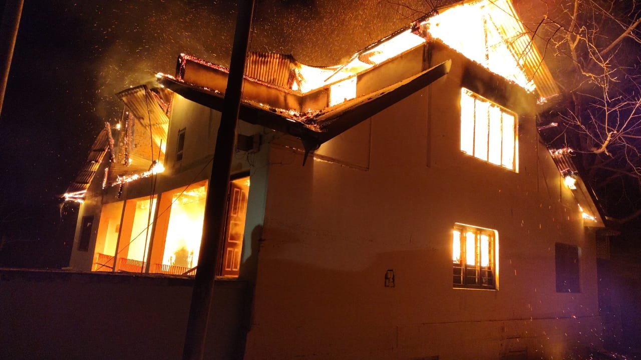 One Residential House Destroyed in Kishtwar Fire; Two Injured