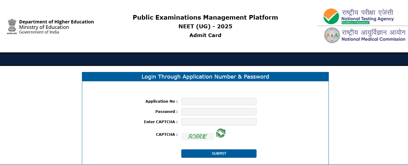 NEET UG 2025 Admit Card Released Today; Exam Scheduled for May 4