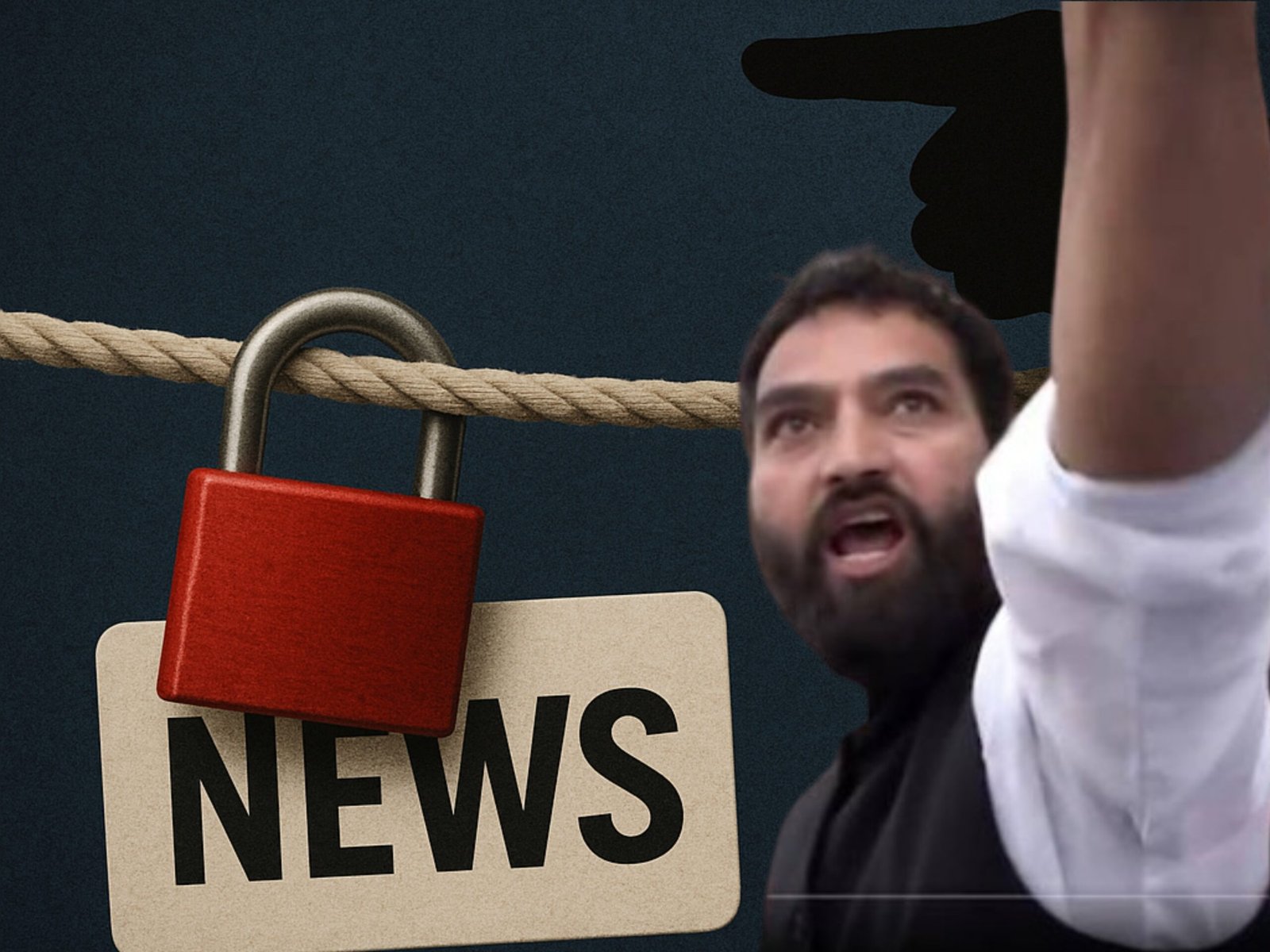 Mehraj Malik Condemns Media Censorship as Government Blocks Dozens of News Outlets and Journalists