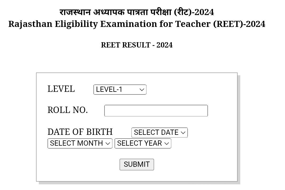 RBSE REET 2025 Results Declared: Over 5.8 Lakh Candidates Qualify Across Level 1 and 2