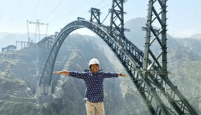 chenab bridge designed by