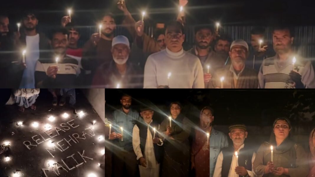 Thousands Across J&K Light Candles for MLA Mehraj Malik Ahead of PSA Hearing