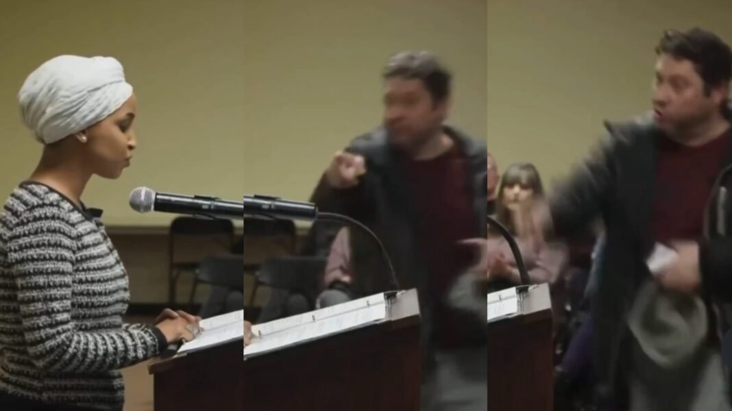 Man Attempts Assault on Rep. Ilhan Omar by Spraying Unknown Substance at Minneapolis Town Hall