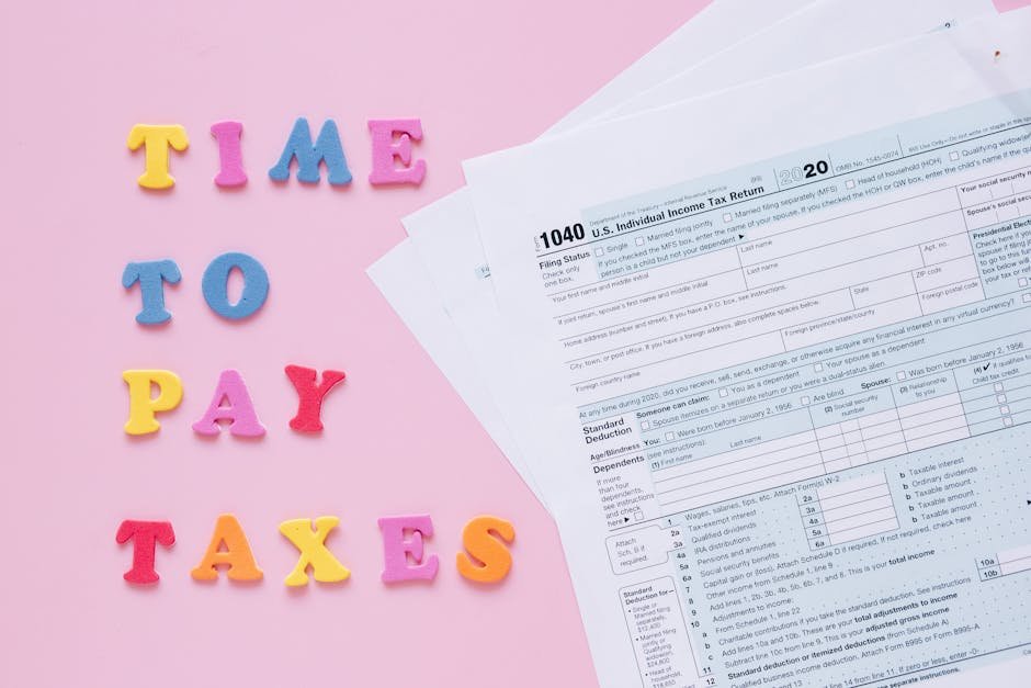 Jammu and Kashmir: State Taxes Department Intensifies Crackdown on Fake ITC 1040 tax forms with colorful 'Time to Pay Taxes' letters.