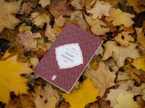 A book lies on colorful autumn leaves, showcasing tranquility and fall beauty. A book lies on colorful autumn leaves, showcasing tranquility and fall beauty.
