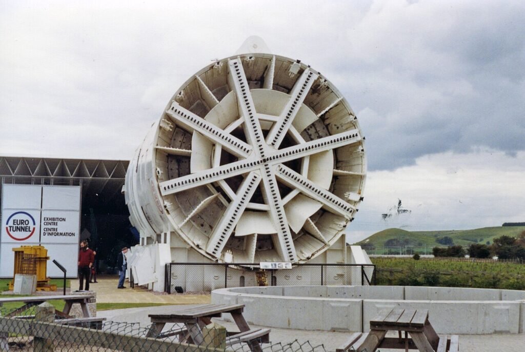 Channel Tunnel Exhibition Centre, Folkestone 1992: a Tunnel Boring Machine 