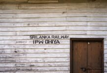 Jammu and Kashmir Braces for Hailstorms, Flash Floods Amid Extended Unsettled Weather Close-up of weathered wooden wall at IPW Ohiya Sri Lanka railway station.